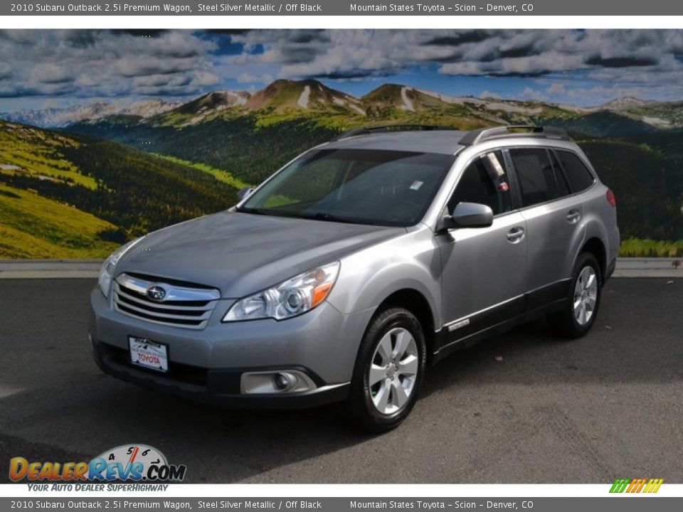 2010 Subaru Outback 2.5i Premium Wagon Steel Silver Metallic / Off Black Photo #5