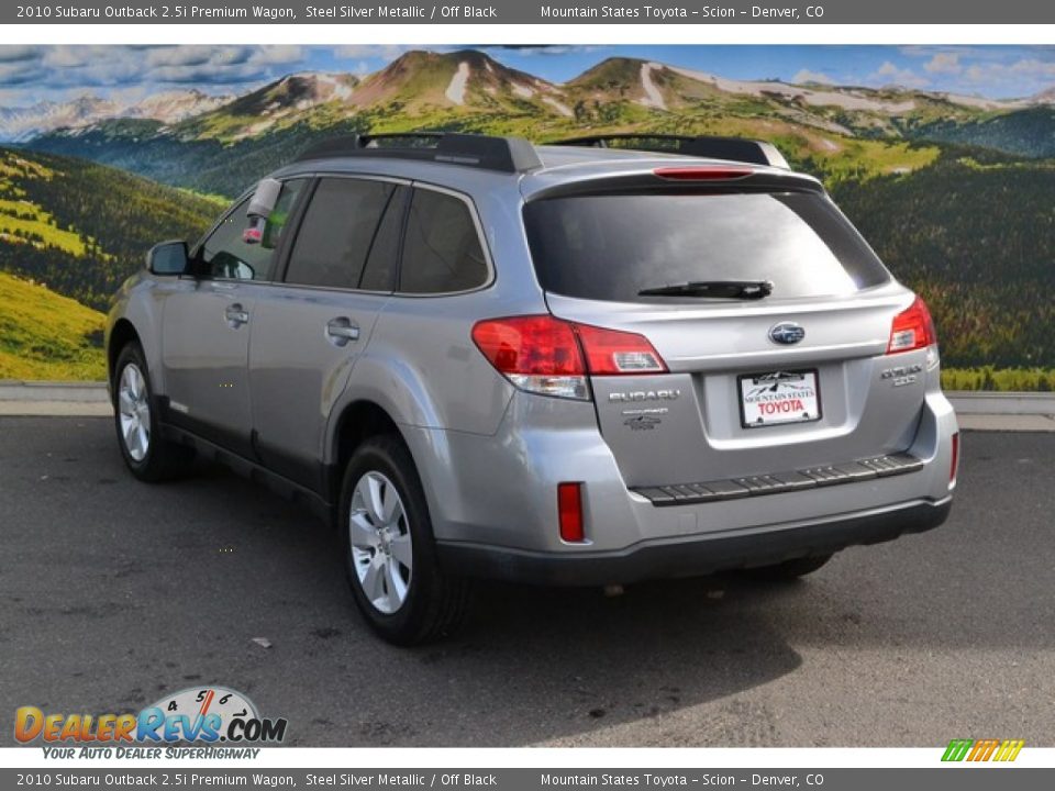 2010 Subaru Outback 2.5i Premium Wagon Steel Silver Metallic / Off Black Photo #7