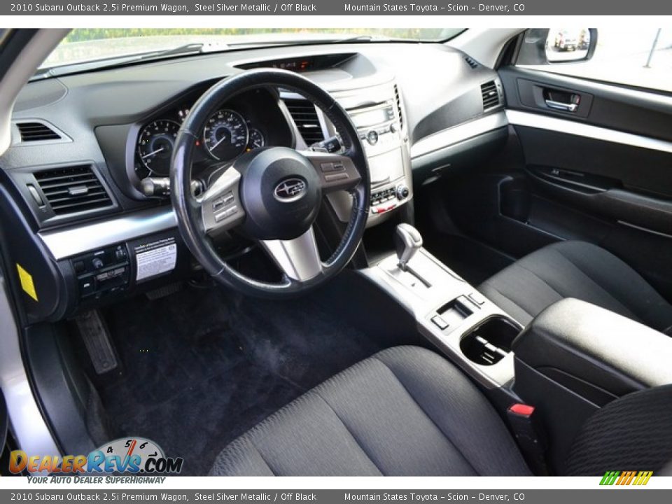 2010 Subaru Outback 2.5i Premium Wagon Steel Silver Metallic / Off Black Photo #9
