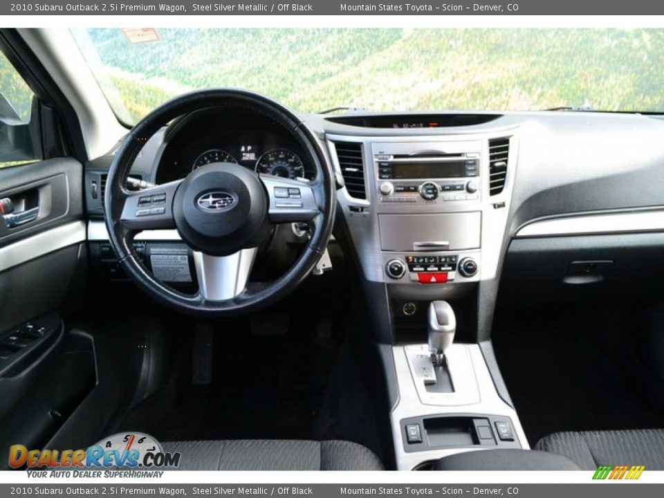 2010 Subaru Outback 2.5i Premium Wagon Steel Silver Metallic / Off Black Photo #12