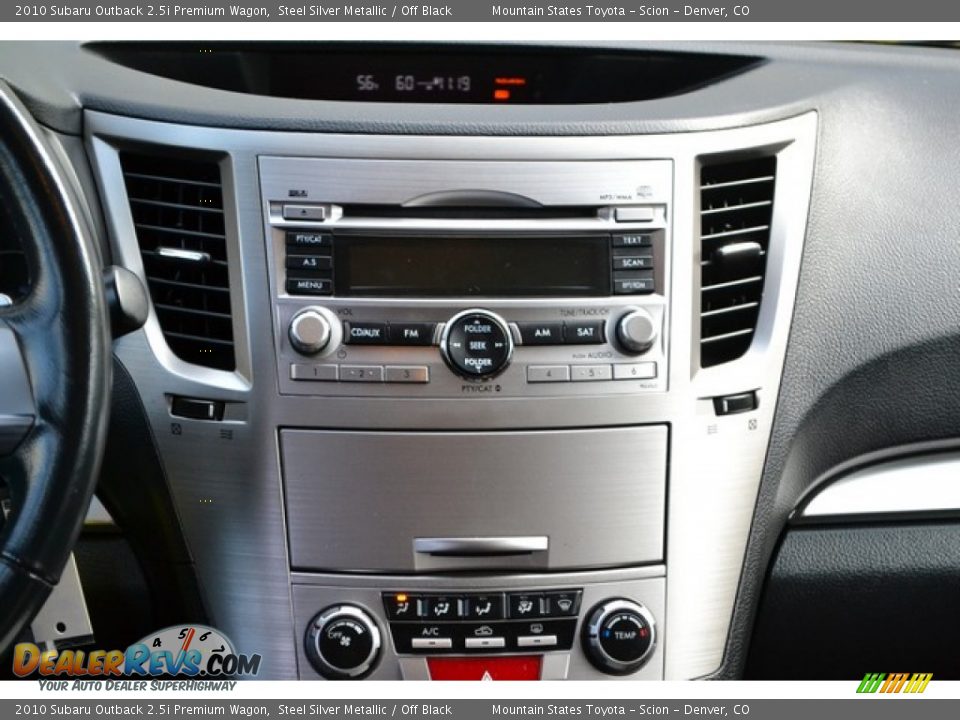 2010 Subaru Outback 2.5i Premium Wagon Steel Silver Metallic / Off Black Photo #13