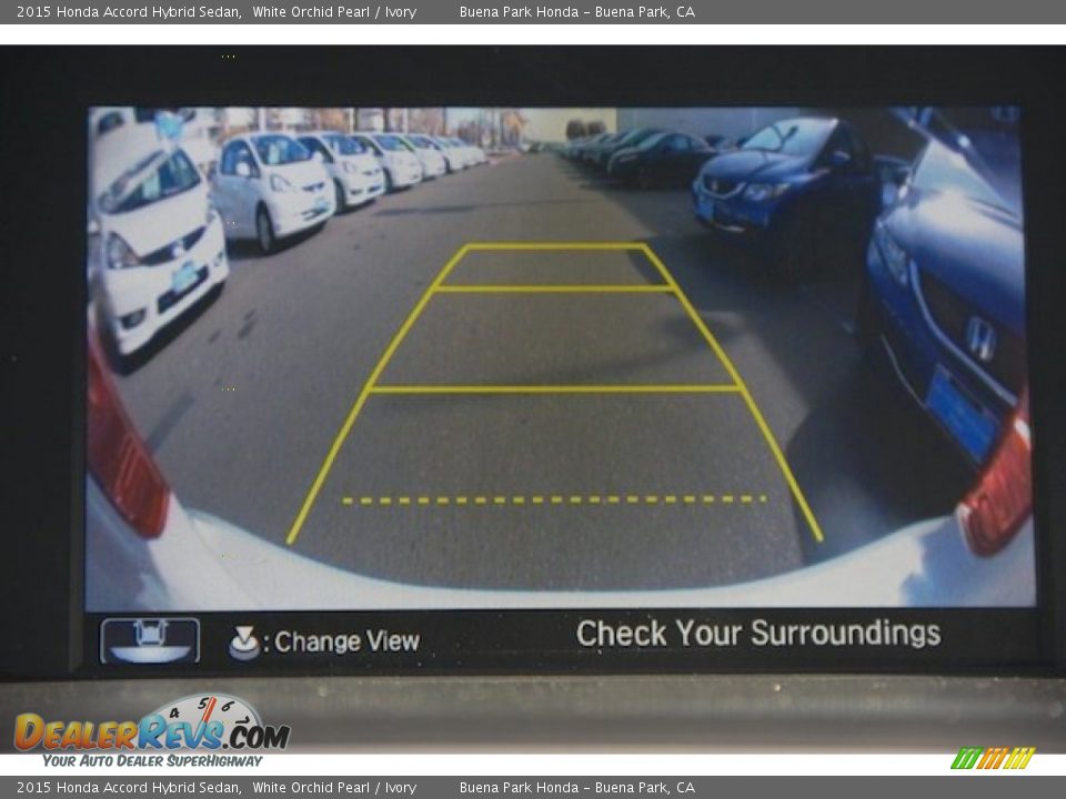 2015 Honda Accord Hybrid Sedan White Orchid Pearl / Ivory Photo #10
