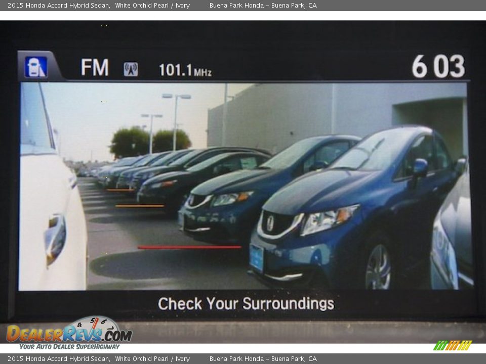 2015 Honda Accord Hybrid Sedan White Orchid Pearl / Ivory Photo #11