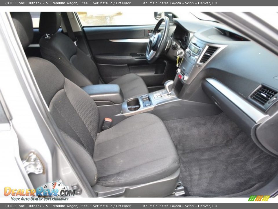 2010 Subaru Outback 2.5i Premium Wagon Steel Silver Metallic / Off Black Photo #15