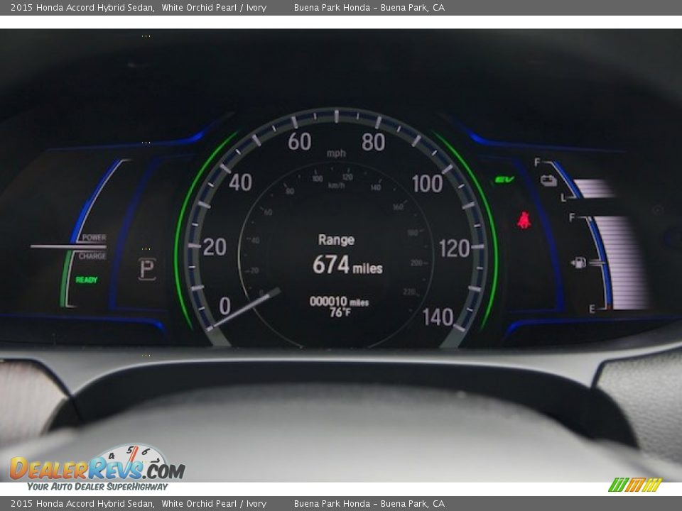 2015 Honda Accord Hybrid Sedan White Orchid Pearl / Ivory Photo #21