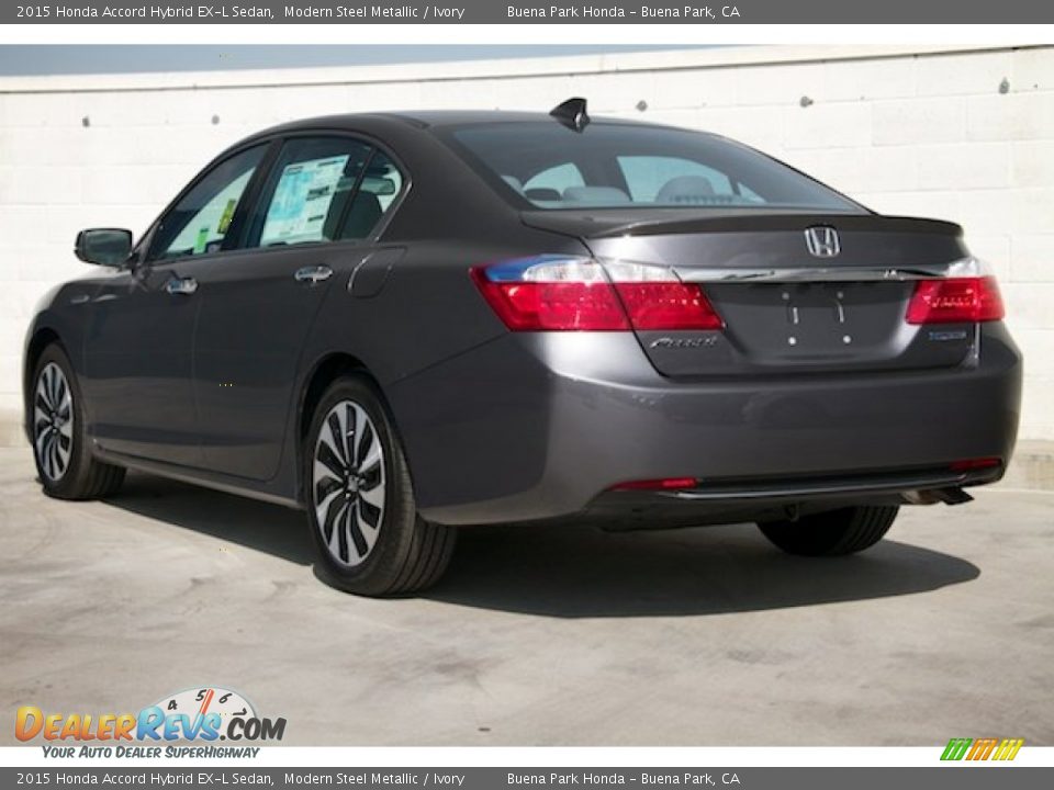 2015 Honda Accord Hybrid EX-L Sedan Modern Steel Metallic / Ivory Photo #2