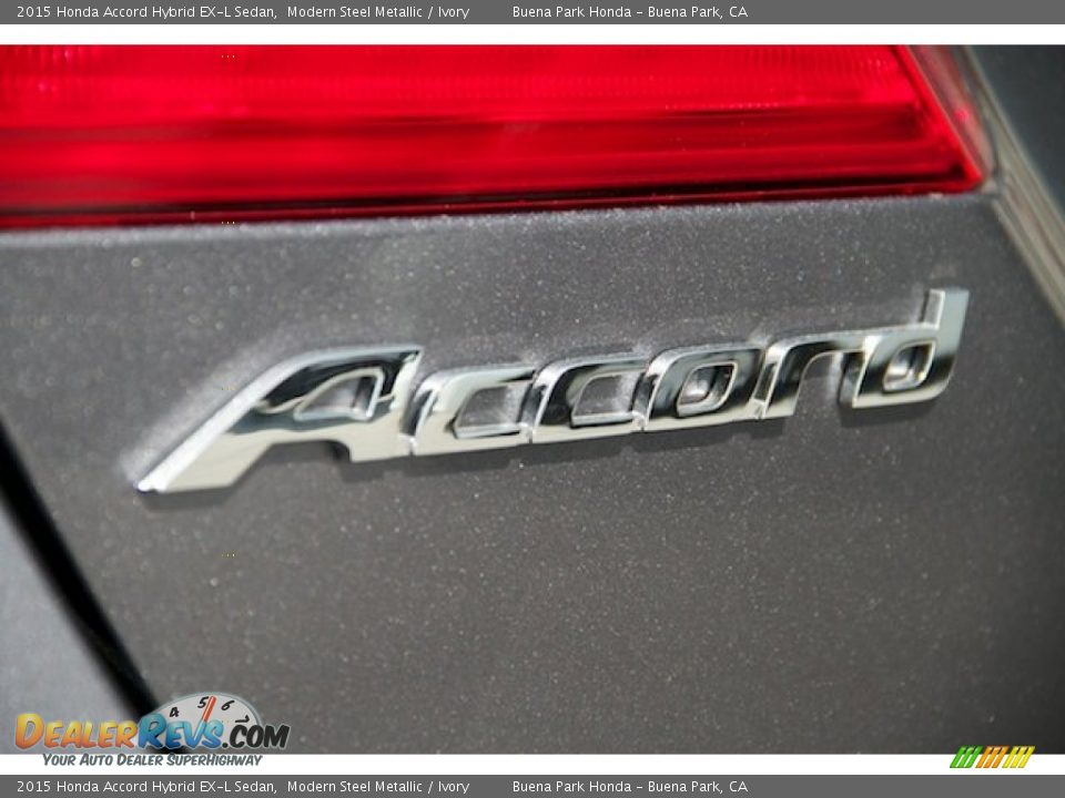 2015 Honda Accord Hybrid EX-L Sedan Modern Steel Metallic / Ivory Photo #3