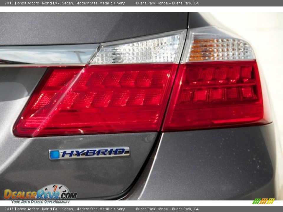 2015 Honda Accord Hybrid EX-L Sedan Modern Steel Metallic / Ivory Photo #4