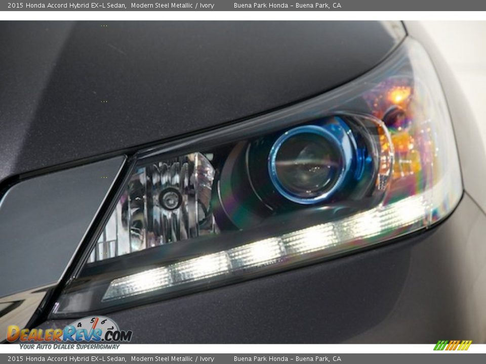 2015 Honda Accord Hybrid EX-L Sedan Modern Steel Metallic / Ivory Photo #5