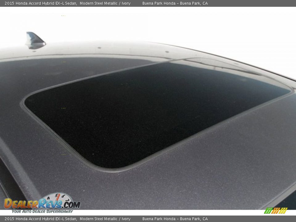 2015 Honda Accord Hybrid EX-L Sedan Modern Steel Metallic / Ivory Photo #6