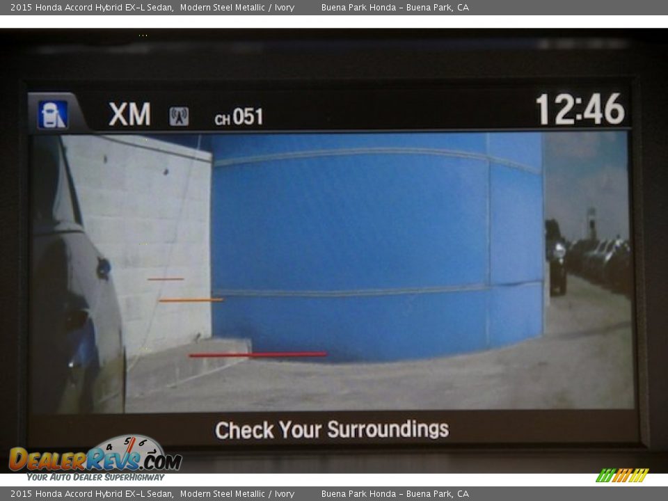 2015 Honda Accord Hybrid EX-L Sedan Modern Steel Metallic / Ivory Photo #8