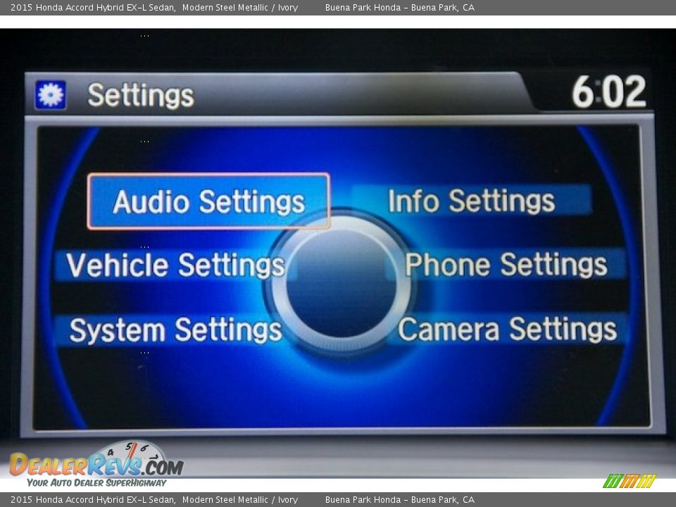 2015 Honda Accord Hybrid EX-L Sedan Modern Steel Metallic / Ivory Photo #20