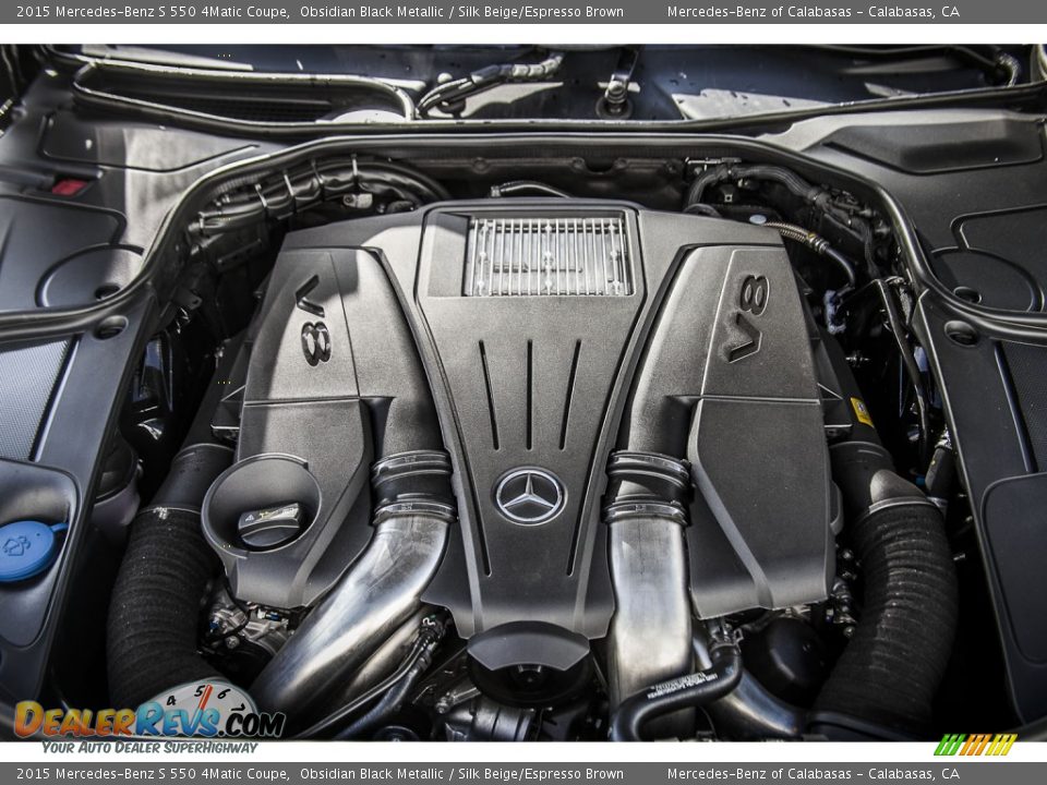 2015 Mercedes-Benz S 550 4Matic Coupe 4.6 Liter biturbo DI DOHC 32-Valve VVT V8 Engine Photo #9