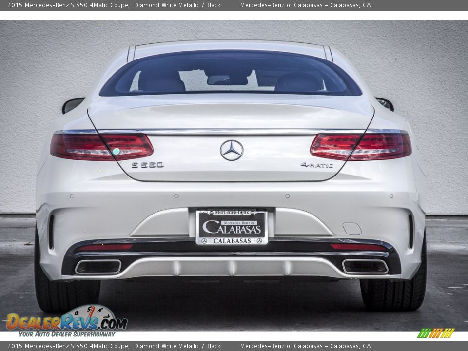 2015 Mercedes-Benz S 550 4Matic Coupe Diamond White Metallic / Black Photo #3