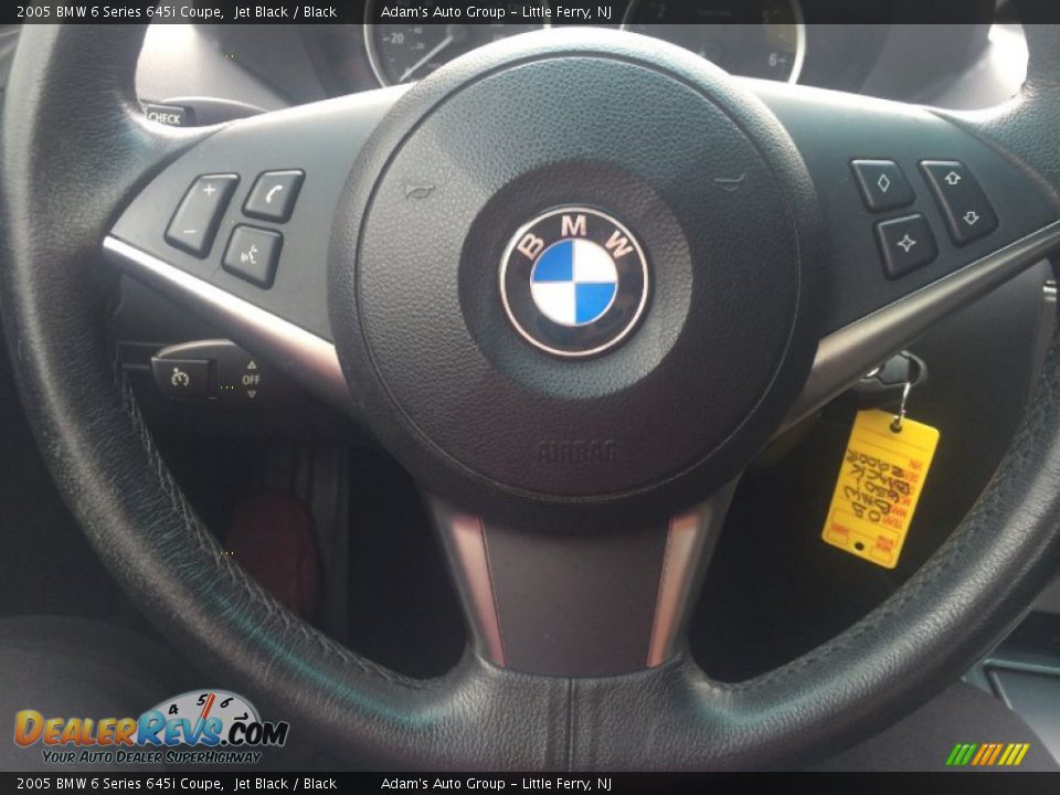 2005 BMW 6 Series 645i Coupe Jet Black / Black Photo #7