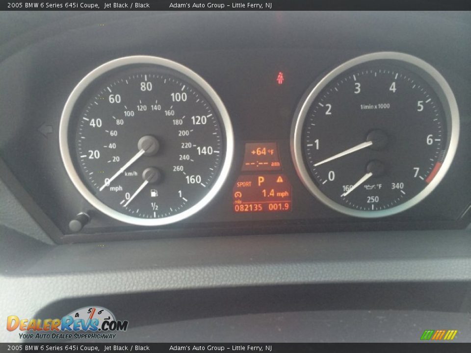2005 BMW 6 Series 645i Coupe Jet Black / Black Photo #8