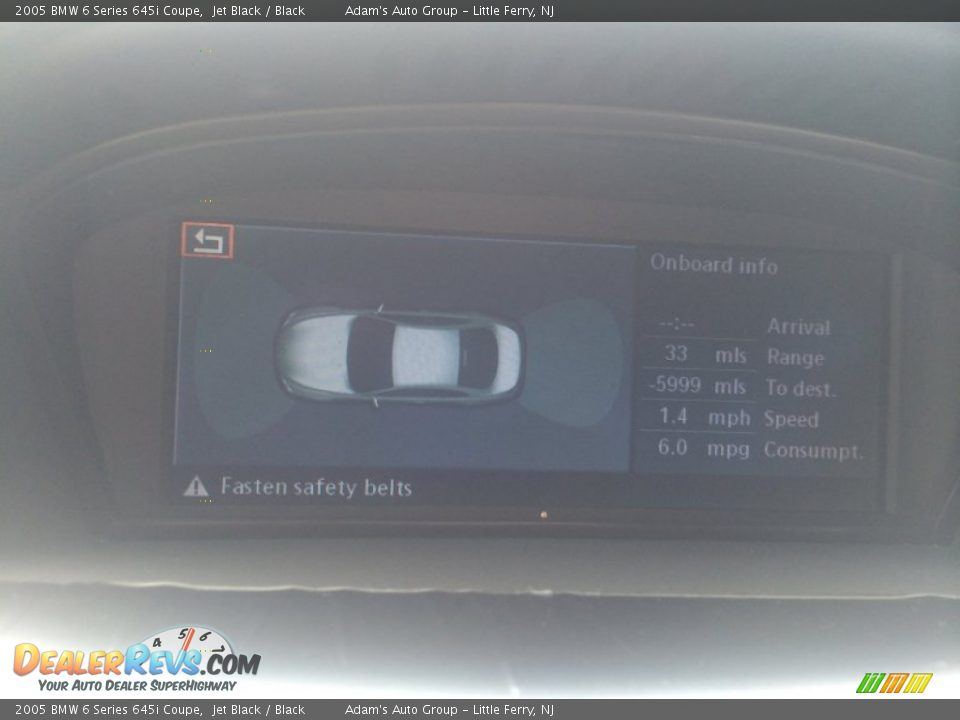 2005 BMW 6 Series 645i Coupe Jet Black / Black Photo #11