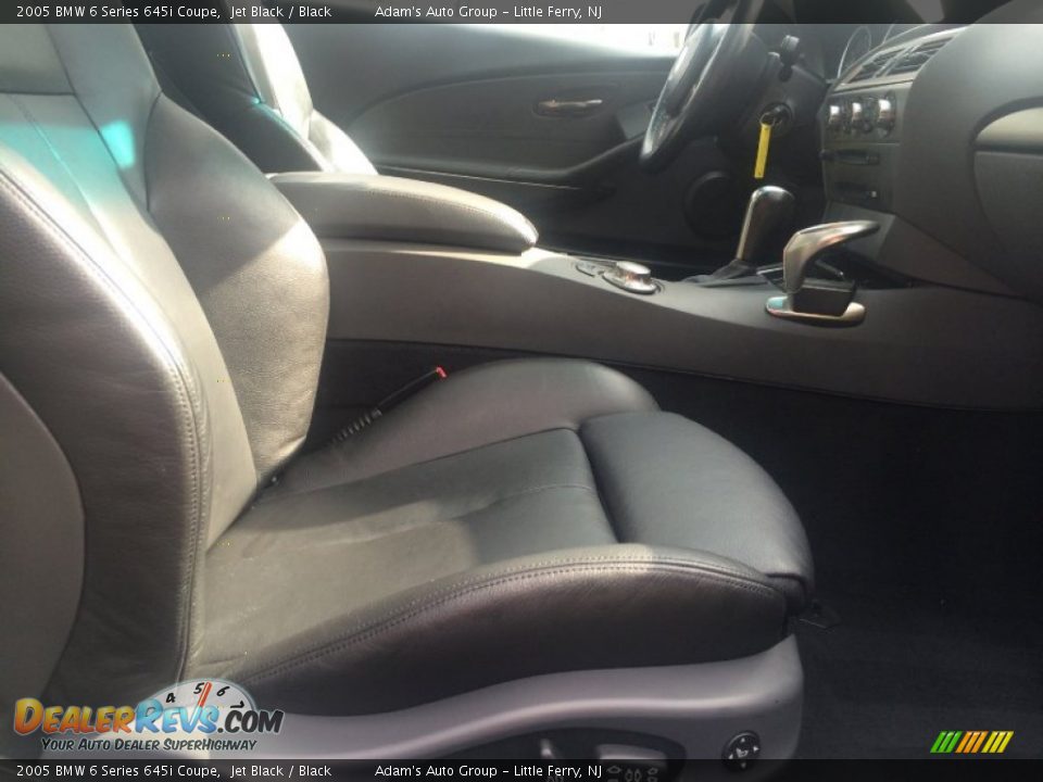 2005 BMW 6 Series 645i Coupe Jet Black / Black Photo #17