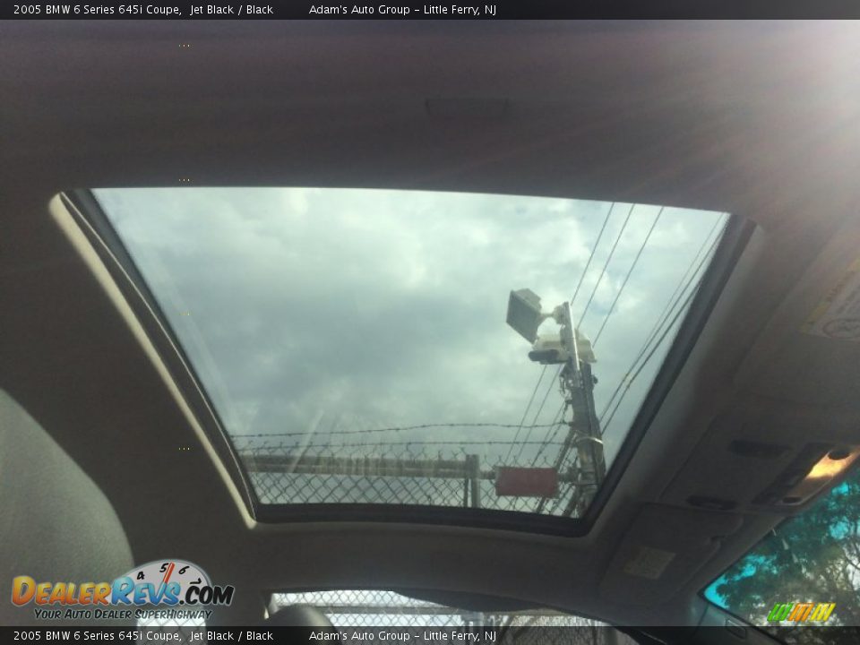 2005 BMW 6 Series 645i Coupe Jet Black / Black Photo #19