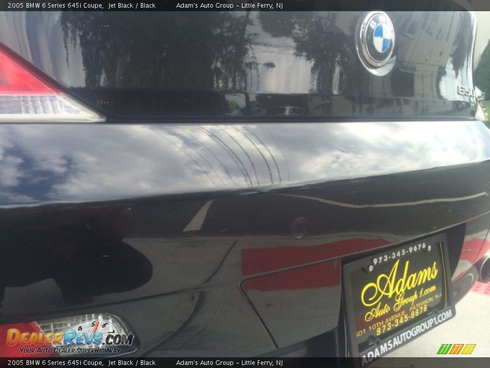 2005 BMW 6 Series 645i Coupe Jet Black / Black Photo #23