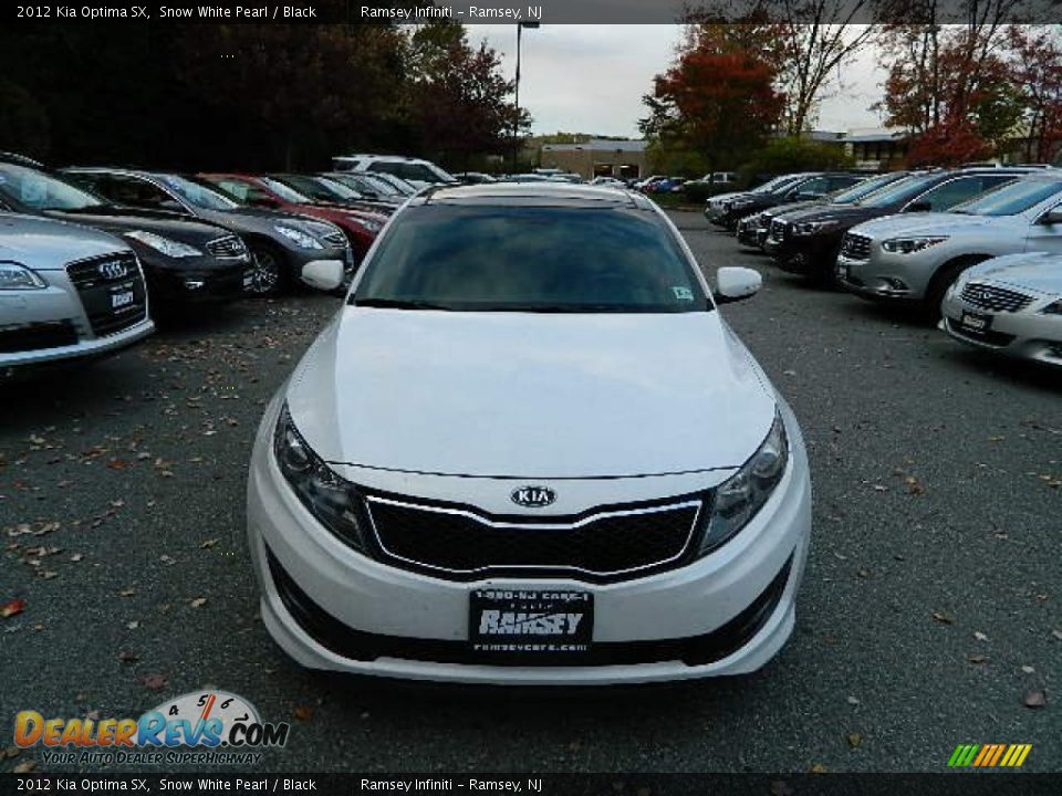 2012 Kia Optima SX Snow White Pearl / Black Photo #1