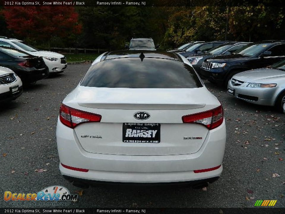 2012 Kia Optima SX Snow White Pearl / Black Photo #3