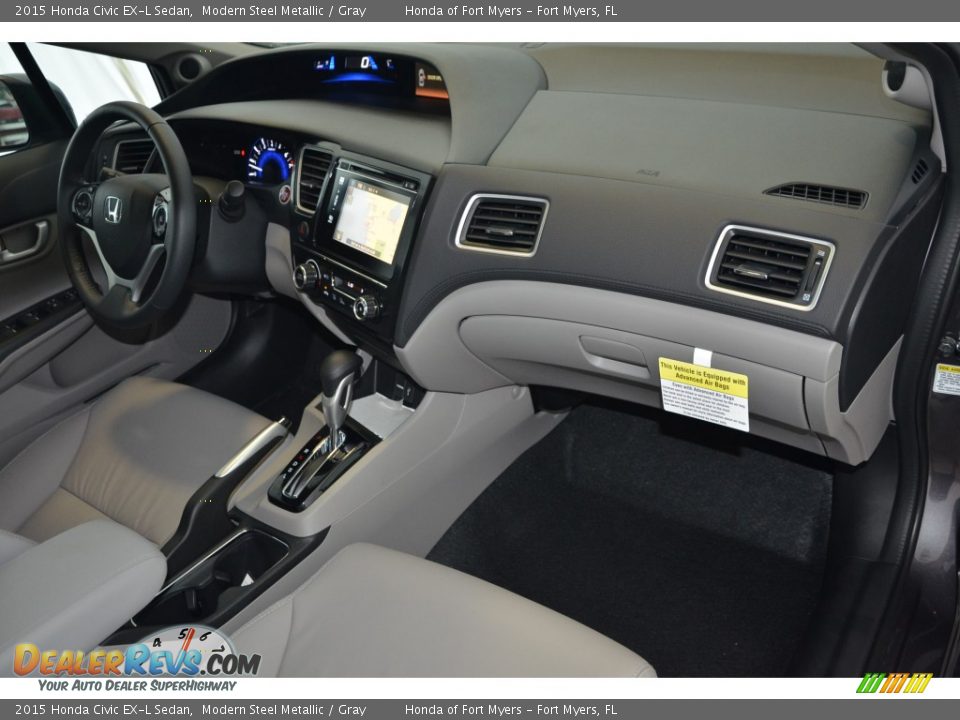 Dashboard of 2015 Honda Civic EX-L Sedan Photo #26