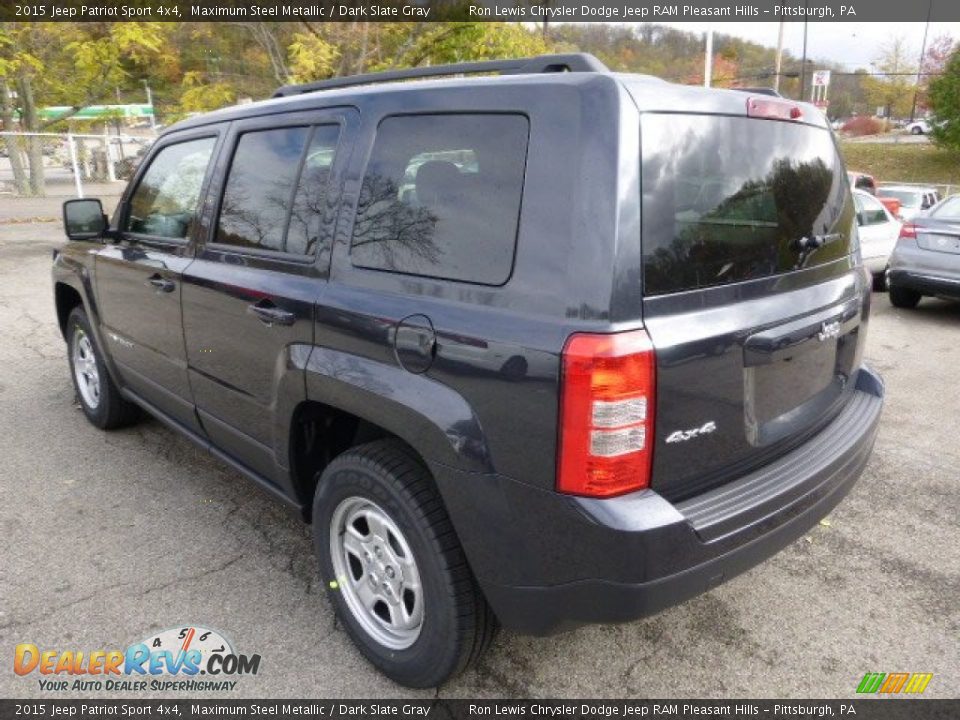 2015 Jeep Patriot Sport 4x4 Maximum Steel Metallic / Dark Slate Gray Photo #3