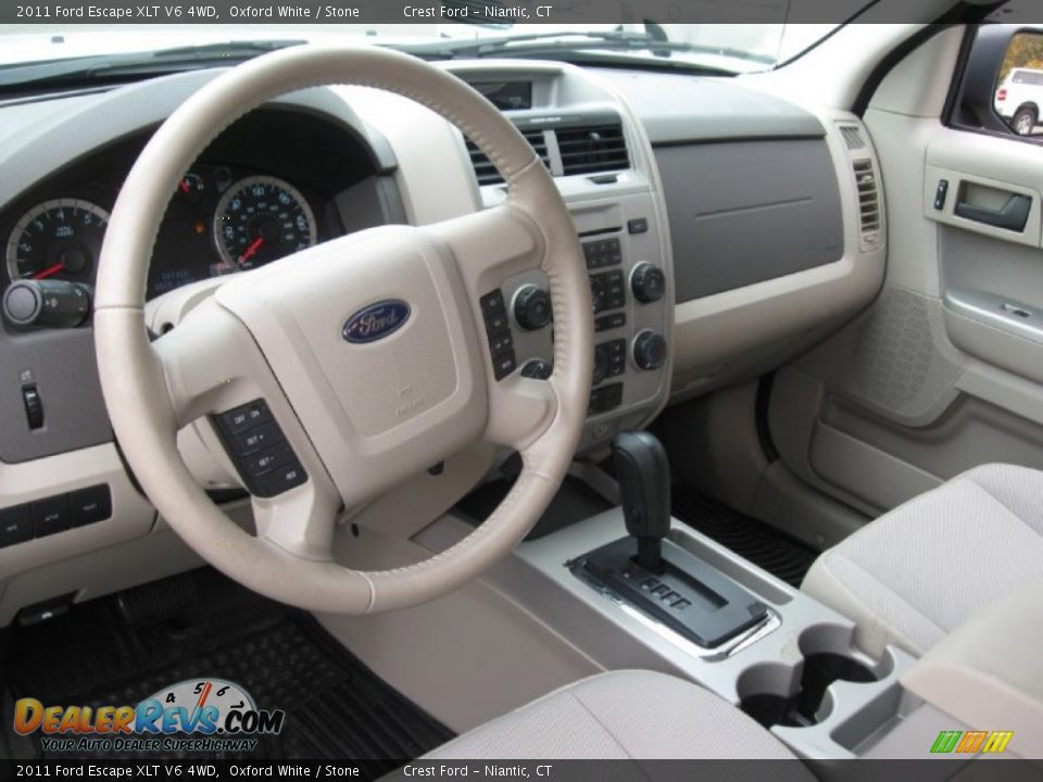 Stone Interior - 2011 Ford Escape XLT V6 4WD Photo #11