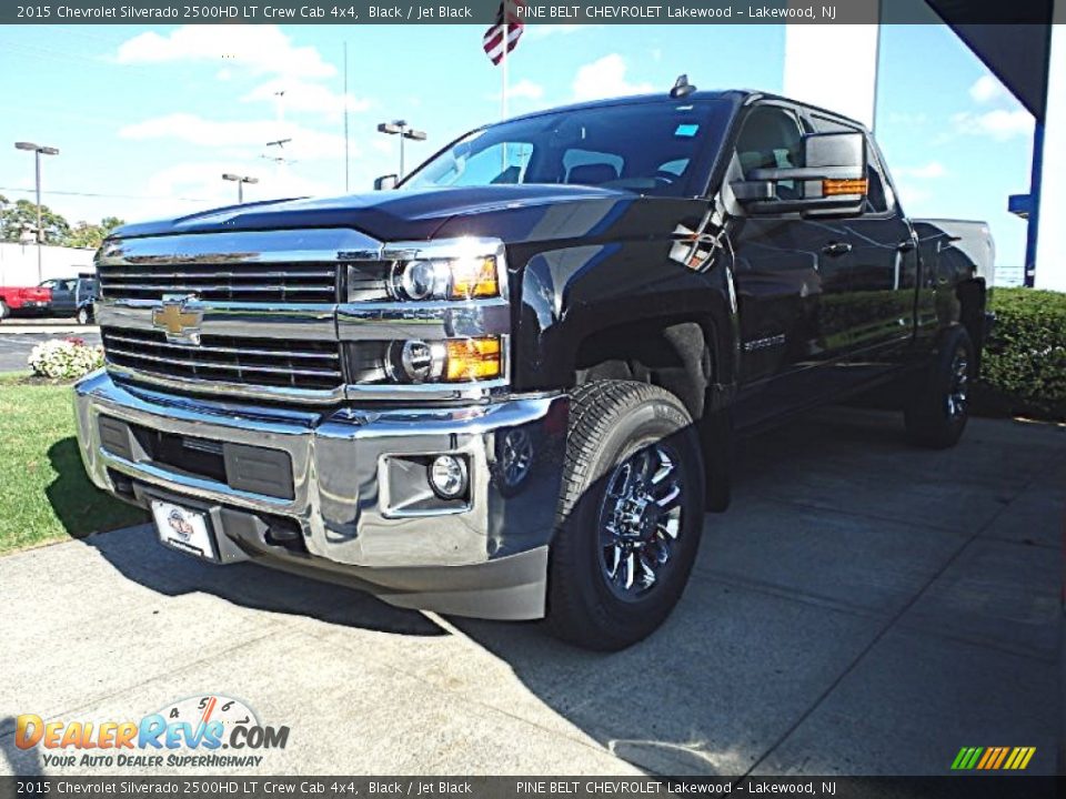 2015 Chevrolet Silverado 2500HD LT Crew Cab 4x4 Black / Jet Black Photo #1