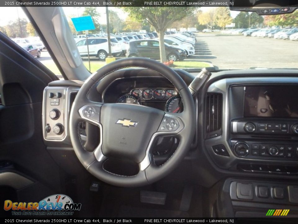 2015 Chevrolet Silverado 2500HD LT Crew Cab 4x4 Black / Jet Black Photo #6