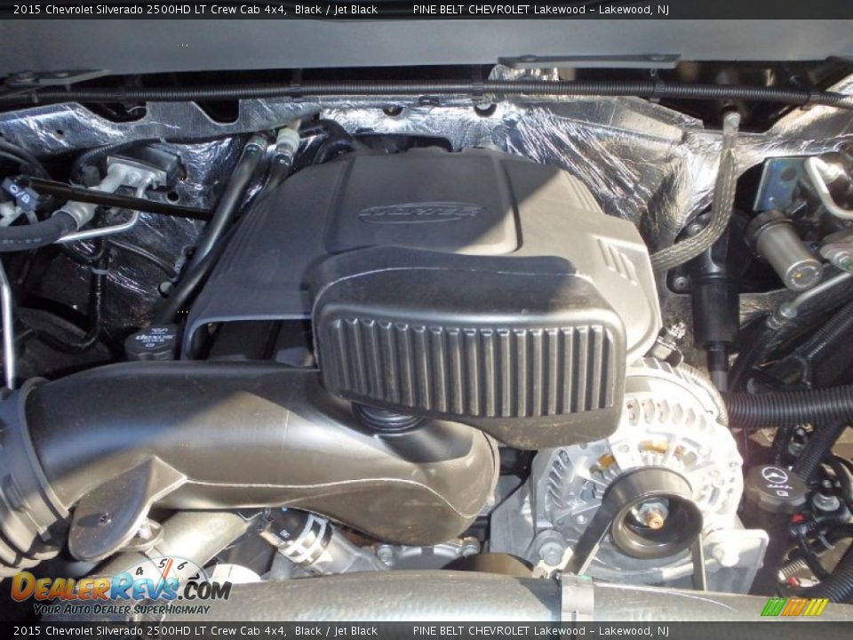 2015 Chevrolet Silverado 2500HD LT Crew Cab 4x4 Black / Jet Black Photo #8