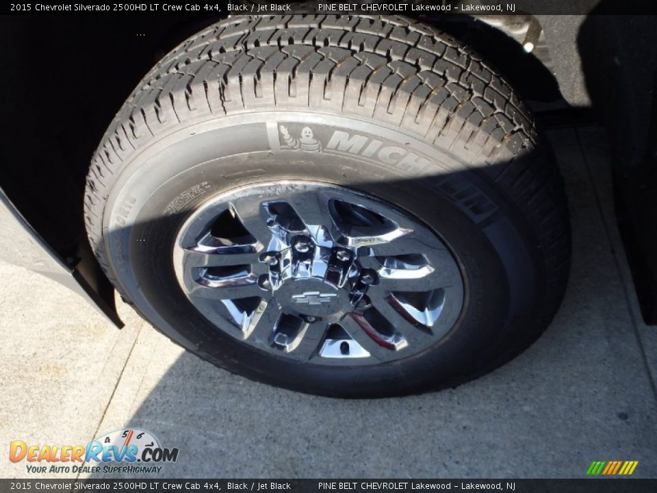 2015 Chevrolet Silverado 2500HD LT Crew Cab 4x4 Black / Jet Black Photo #9
