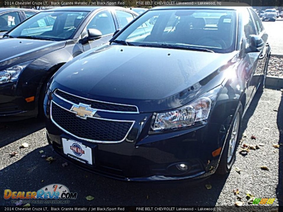2014 Chevrolet Cruze LT Black Granite Metallic / Jet Black/Sport Red Photo #1