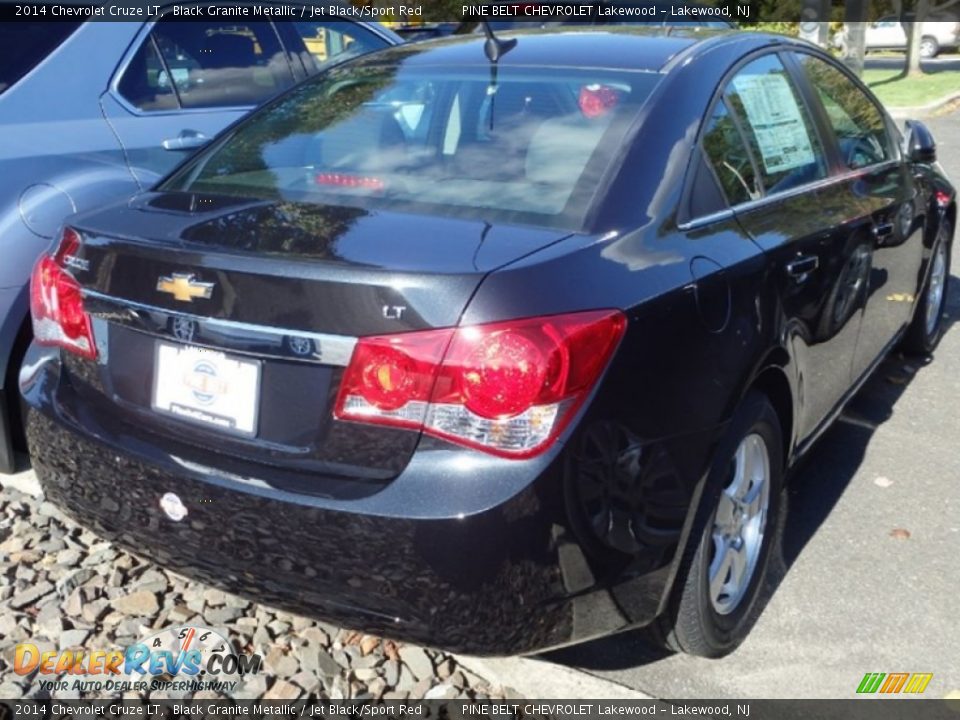2014 Chevrolet Cruze LT Black Granite Metallic / Jet Black/Sport Red Photo #2