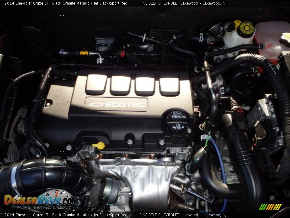 2014 Chevrolet Cruze LT Black Granite Metallic / Jet Black/Sport Red Photo #9