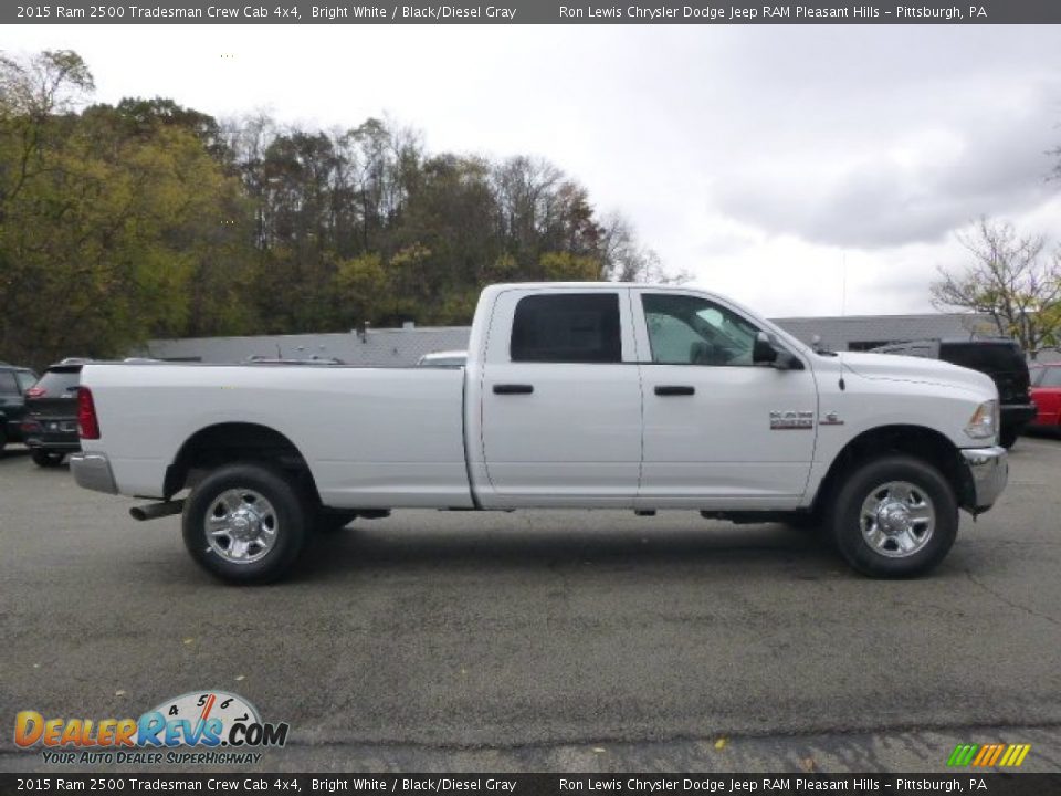 2015 Ram 2500 Tradesman Crew Cab 4x4 Bright White / Black/Diesel Gray Photo #5