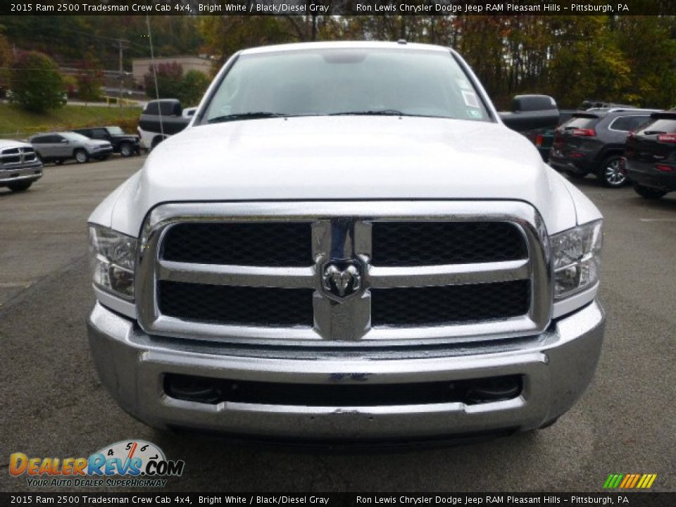 2015 Ram 2500 Tradesman Crew Cab 4x4 Bright White / Black/Diesel Gray Photo #7