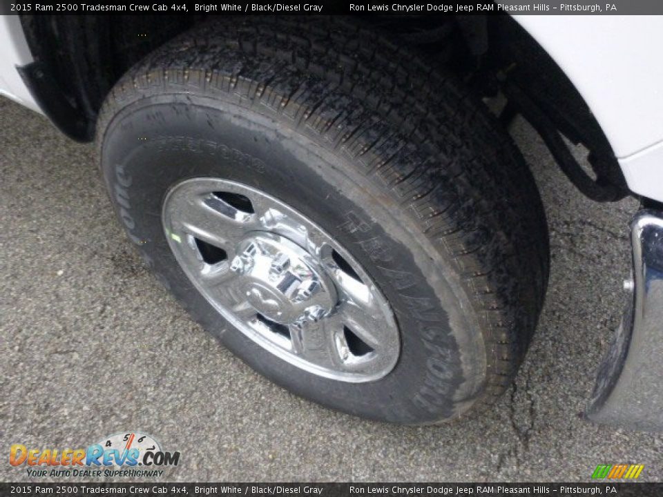 2015 Ram 2500 Tradesman Crew Cab 4x4 Bright White / Black/Diesel Gray Photo #8