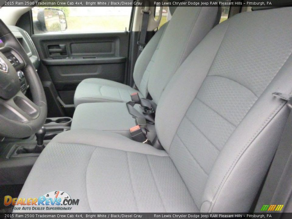 2015 Ram 2500 Tradesman Crew Cab 4x4 Bright White / Black/Diesel Gray Photo #13