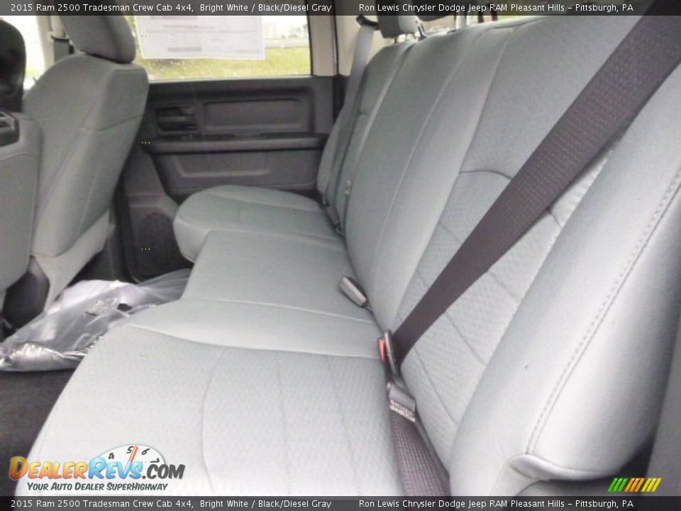 2015 Ram 2500 Tradesman Crew Cab 4x4 Bright White / Black/Diesel Gray Photo #14