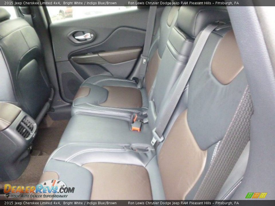Rear Seat of 2015 Jeep Cherokee Limited 4x4 Photo #14