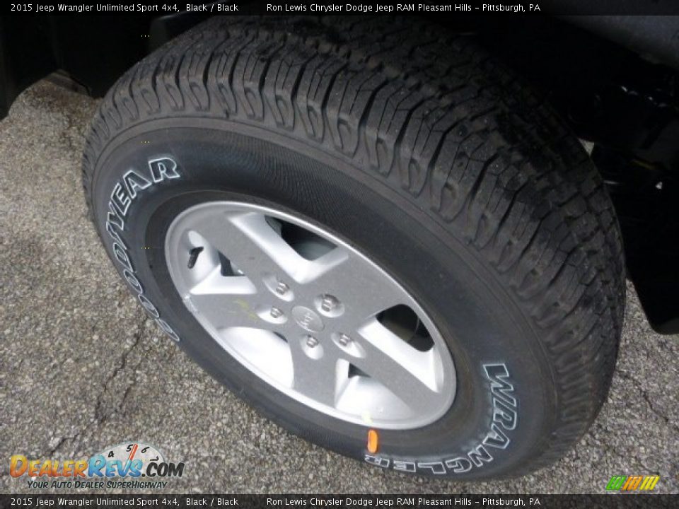 2015 Jeep Wrangler Unlimited Sport 4x4 Black / Black Photo #9