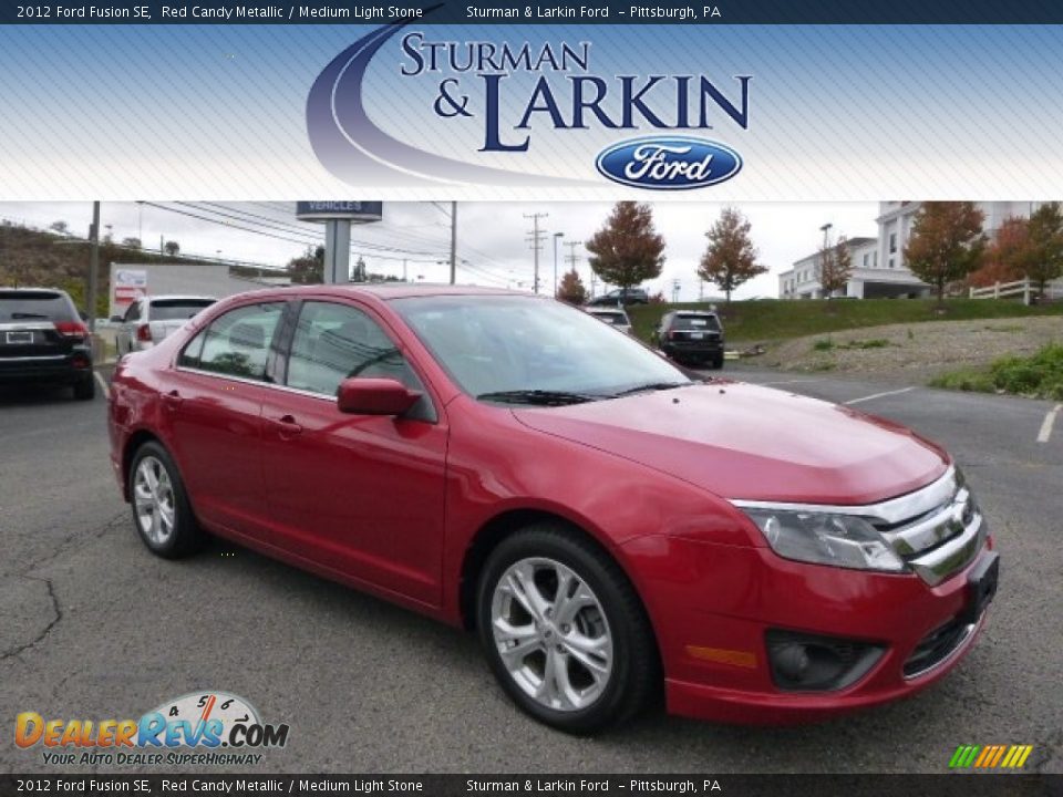 2012 Ford Fusion SE Red Candy Metallic / Medium Light Stone Photo #1