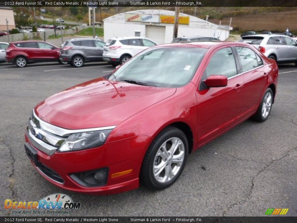 2012 Ford Fusion SE Red Candy Metallic / Medium Light Stone Photo #5