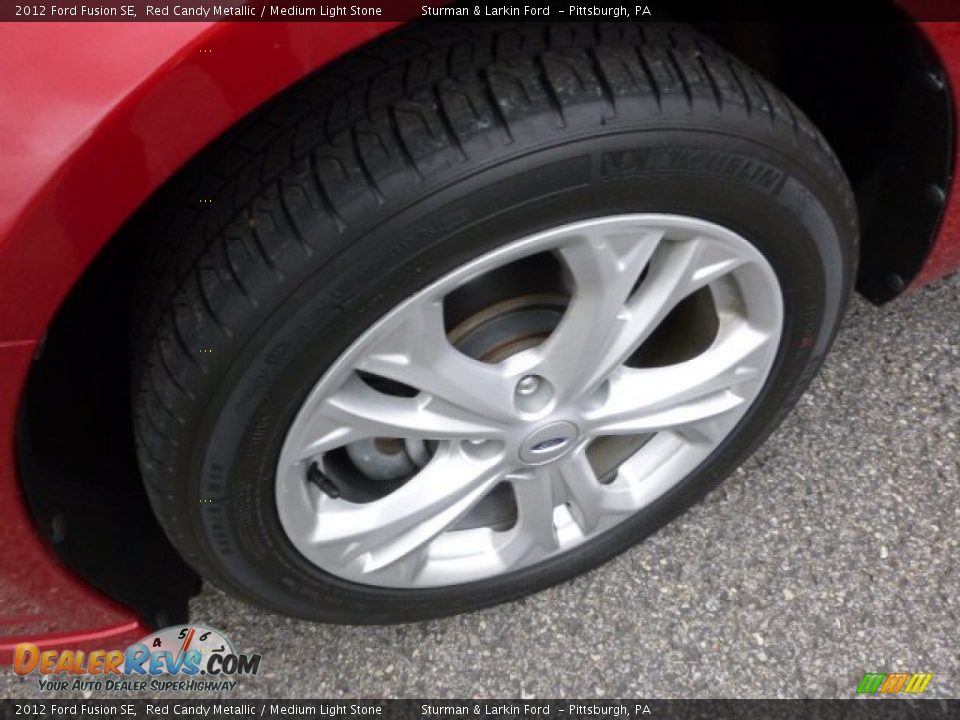 2012 Ford Fusion SE Red Candy Metallic / Medium Light Stone Photo #7