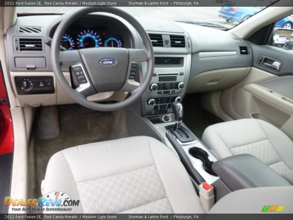 2012 Ford Fusion SE Red Candy Metallic / Medium Light Stone Photo #10