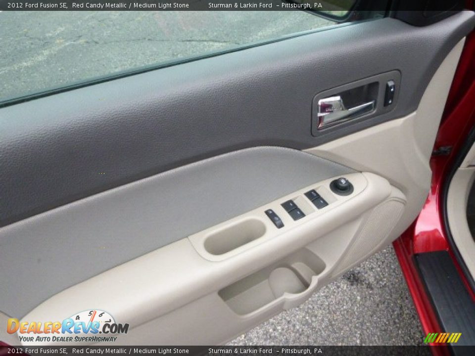 2012 Ford Fusion SE Red Candy Metallic / Medium Light Stone Photo #11