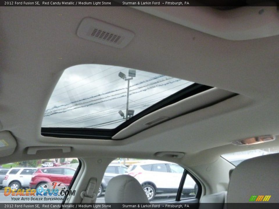 2012 Ford Fusion SE Red Candy Metallic / Medium Light Stone Photo #12