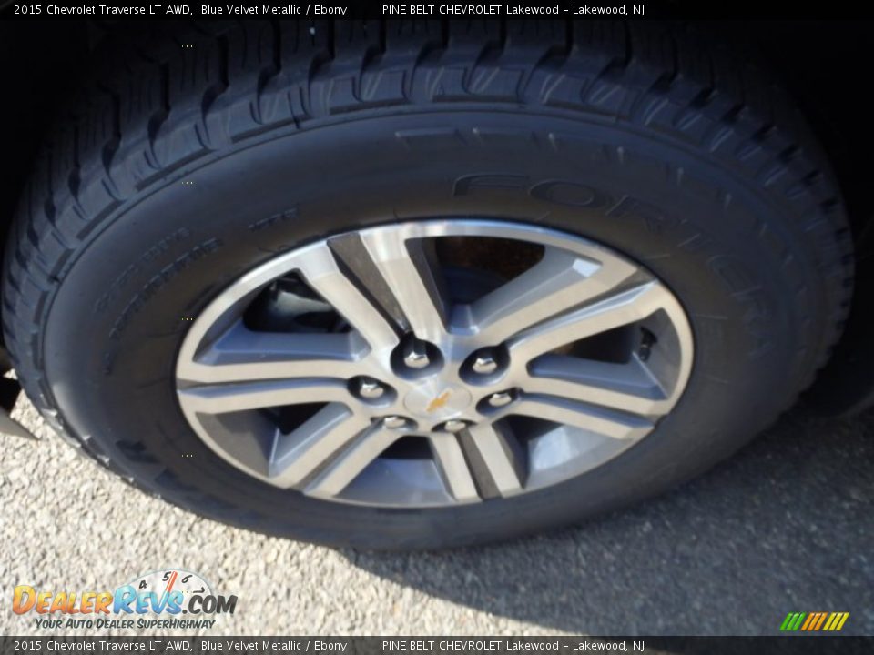 2015 Chevrolet Traverse LT AWD Blue Velvet Metallic / Ebony Photo #3